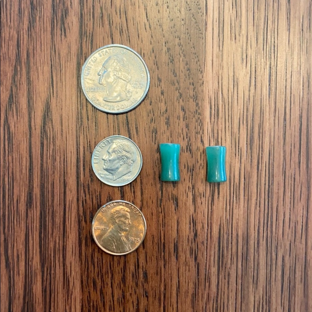 Jade gauges earrings